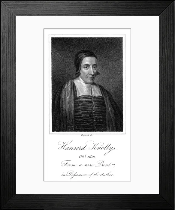 Framed Print : Hanserd Knollys Framed Print : Hanserd Knollys