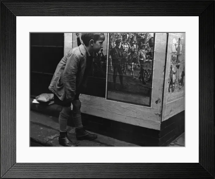 Framed Print : Boy & Recruitment Poster Framed Print : Boy & Recruitment Poster