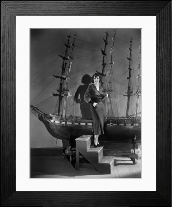 Framed Print : Mae Murray & Ship 1930S Framed Print : Mae Murray & Ship 1930S