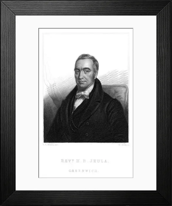 Framed Print : H B JEULA English dissenting churchman, minister at Greenwich. Date: CIRCA 1838 Framed Print : H B JEULA English dissenting churchman, minister at Greenwich. Date: CIRCA 1838