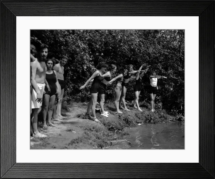 Framed Print : Subathers Beside a River Framed Print : Subathers Beside a River
