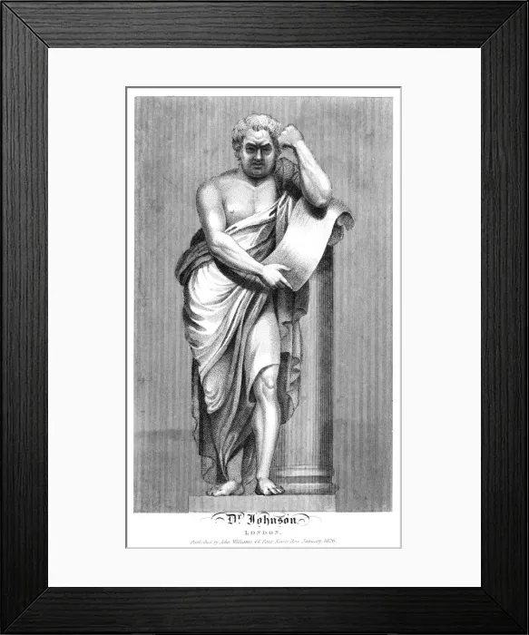 Framed Print : Dr Johnson Monument Framed Print : Dr Johnson Monument