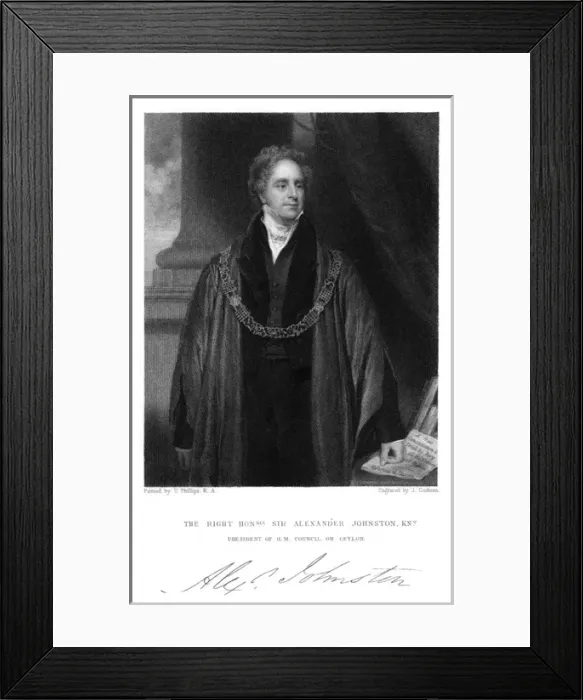 Framed Print : Sir Alex. Johnston - 1 Framed Print : Sir Alex. Johnston - 1