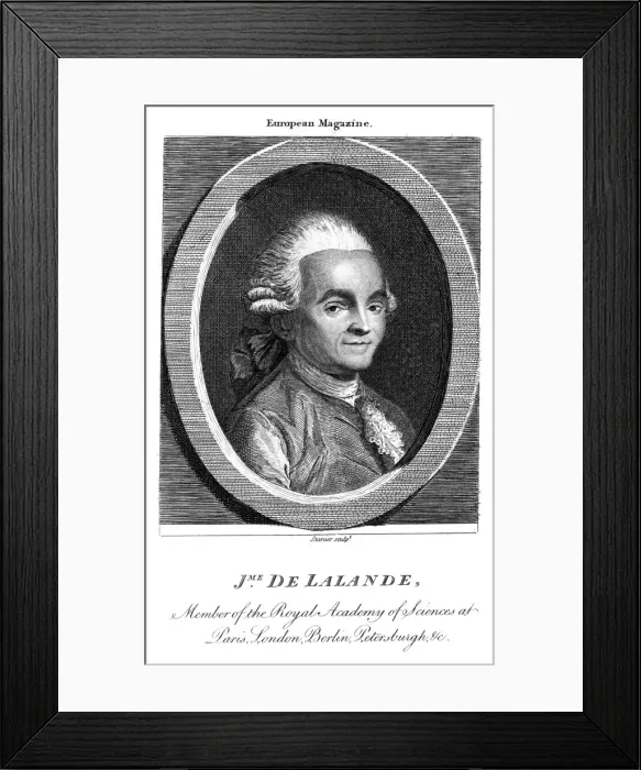 Framed Print : Jerome De Lalande - 2 Framed Print : Jerome De Lalande - 2