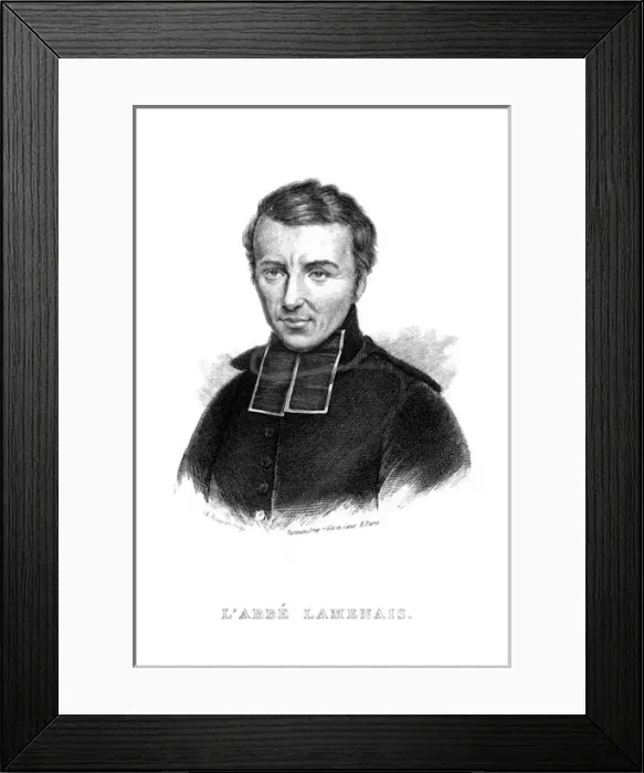 Framed Print : Hugues De Lamennais Framed Print : Hugues De Lamennais