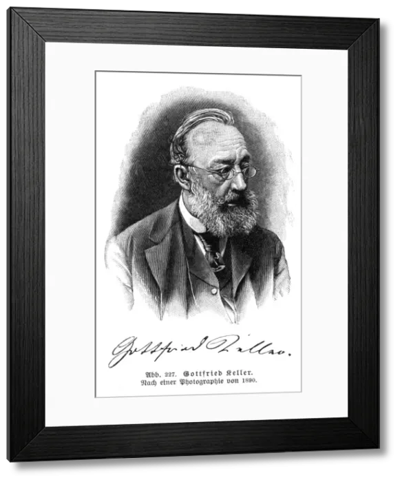 Framed Print : Gottfried Keller - 1 Framed Print : Gottfried Keller - 1