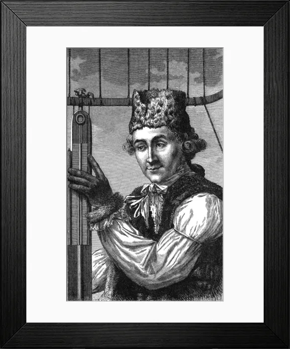Framed Print : John Jeffries, Balloonist Framed Print : John Jeffries, Balloonist
