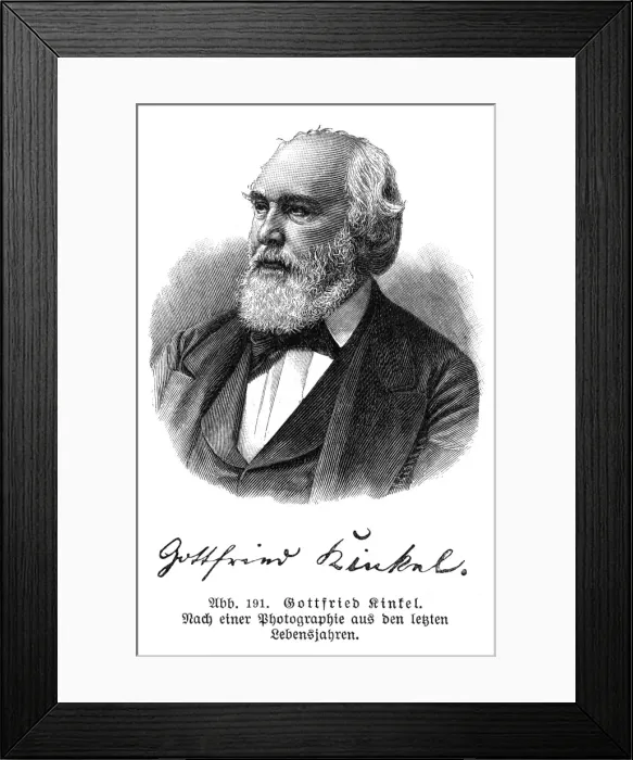 Framed Print : Gottfried Kinkel - 2 Framed Print : Gottfried Kinkel - 2