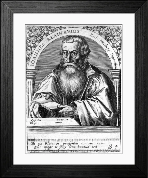 Framed Print : Johann Klainavius Framed Print : Johann Klainavius