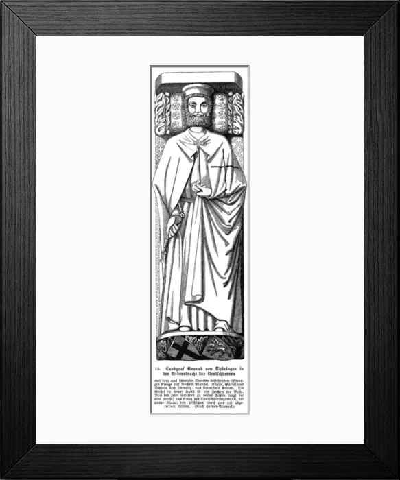Framed Print : Konrad Von Thuringen Framed Print : Konrad Von Thuringen