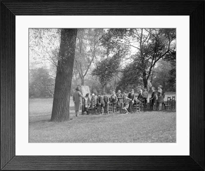 Framed Print : Open Air School Lesson Framed Print : Open Air School Lesson