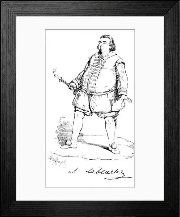 Framed Print : Luigi Lablache - 2 Framed Print : Luigi Lablache - 2