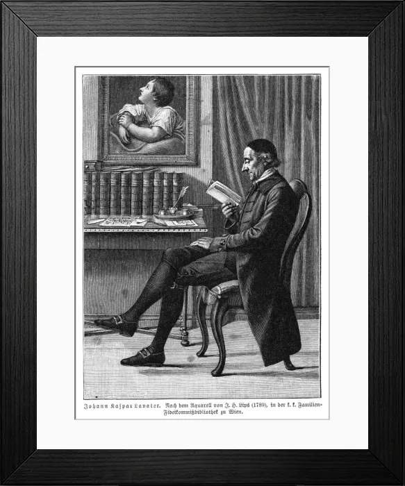 Framed Print : Lavater, Reading Framed Print : Lavater, Reading