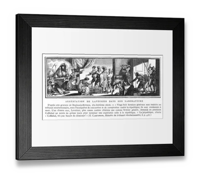 Framed Print : Lavoisier Arrested Framed Print : Lavoisier Arrested