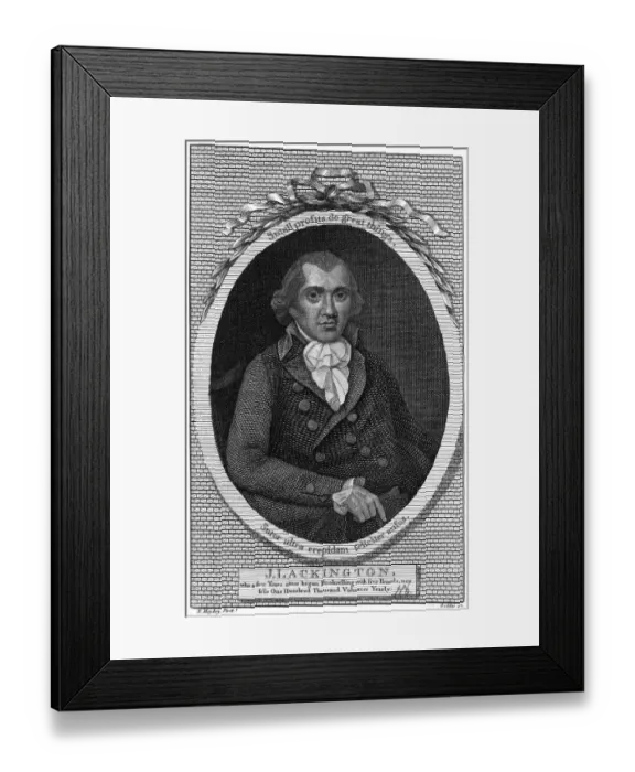 Framed Print : James Lackington - 2 Framed Print : James Lackington - 2