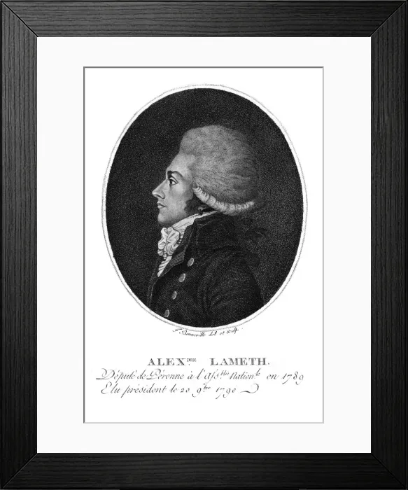 Framed Print : Alex. Comte De Lameth Framed Print : Alex. Comte De Lameth