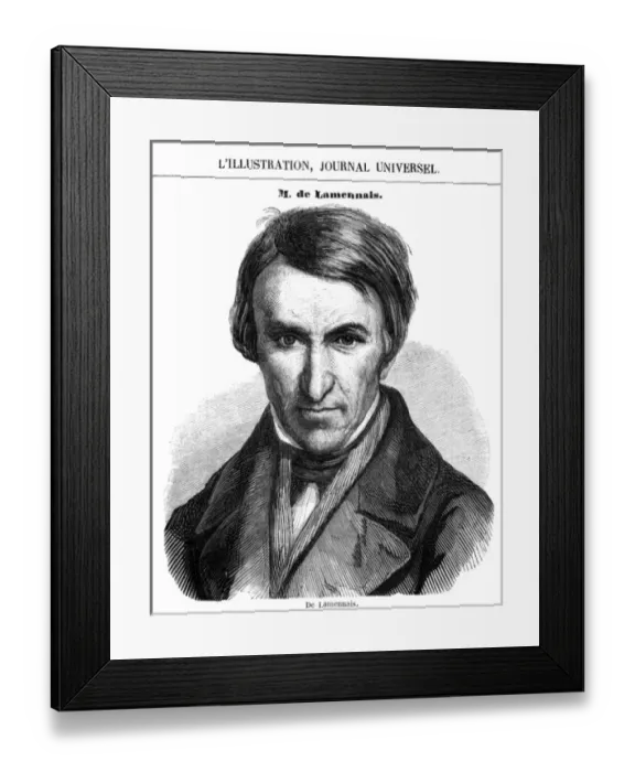 Framed Print : Hugues De Lamennais Framed Print : Hugues De Lamennais