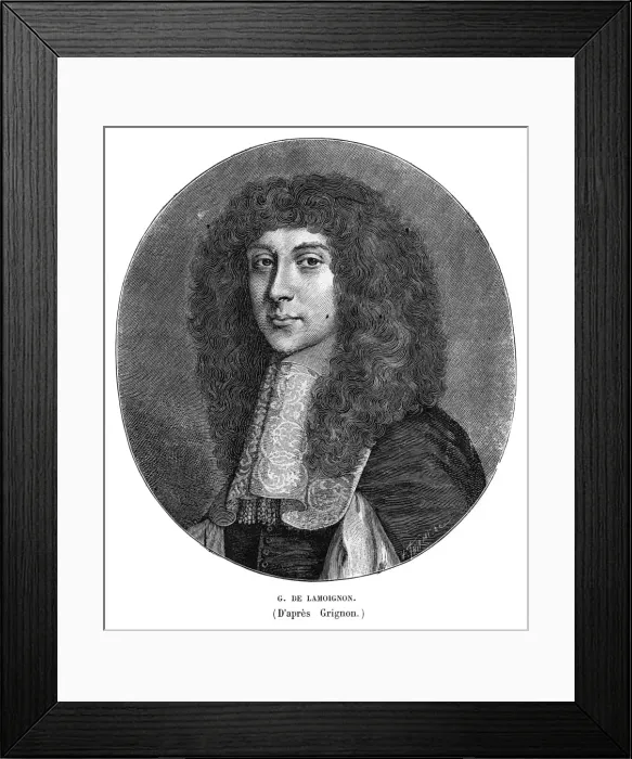 Framed Print : Guillaume De Lamoignon Framed Print : Guillaume De Lamoignon