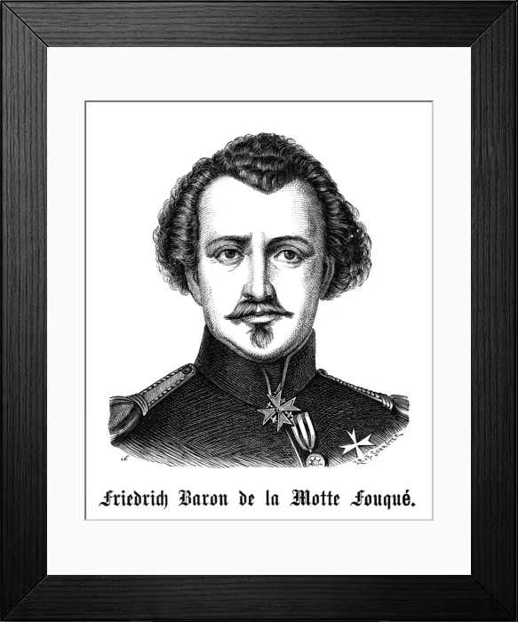 Framed Print : De LA Motte Fouque Framed Print : De LA Motte Fouque