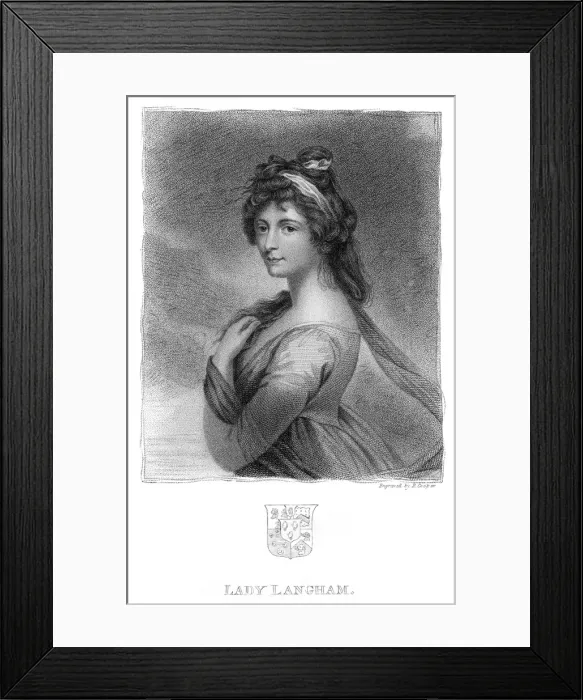 Framed Print : Henrietta Lady Langham 1 Framed Print : Henrietta Lady Langham 1