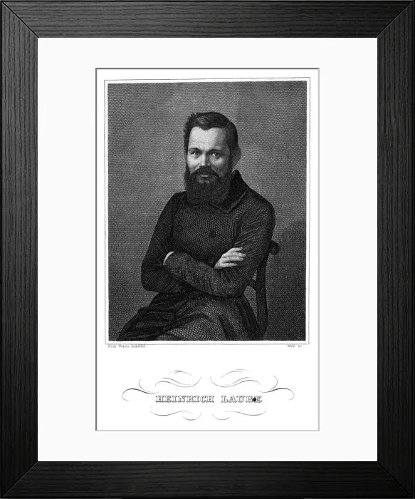 Framed Print : Heinrich Laube - 1 Framed Print : Heinrich Laube - 1