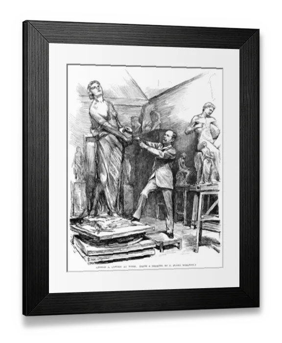 Framed Print : George Lawson, Sculptor Framed Print : George Lawson, Sculptor
