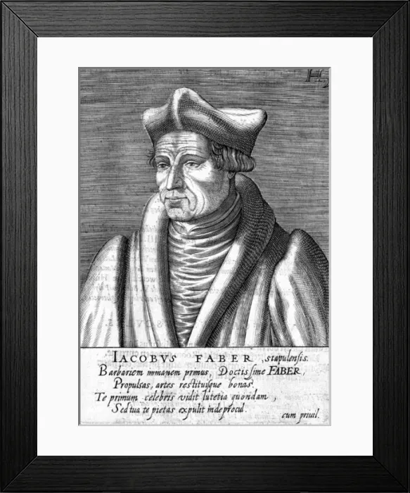 Framed Print : Jacques Lefevre Detaples Framed Print : Jacques Lefevre Detaples
