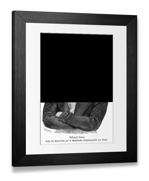 Framed Print : Nikolaus Lenau Framed Print : Nikolaus Lenau