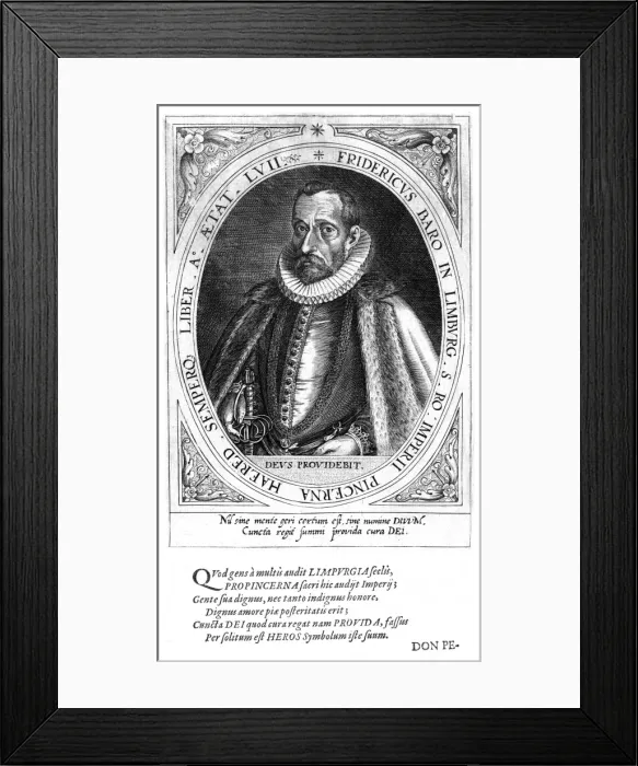 Framed Print : Friedrich Baron Limburg Framed Print : Friedrich Baron Limburg