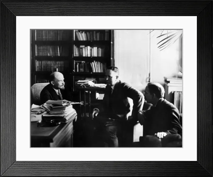 Framed Print : Lenin and Farmers Framed Print : Lenin and Farmers
