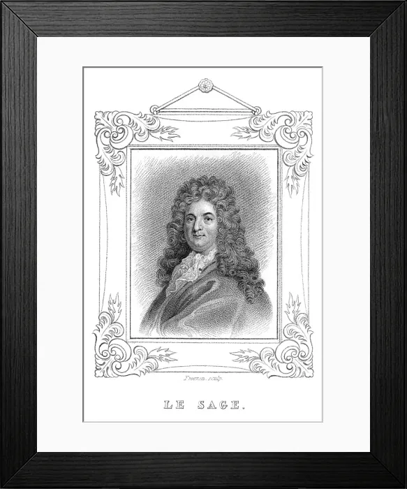 Framed Print : Alain Rene Lesage - 1 Framed Print : Alain Rene Lesage - 1