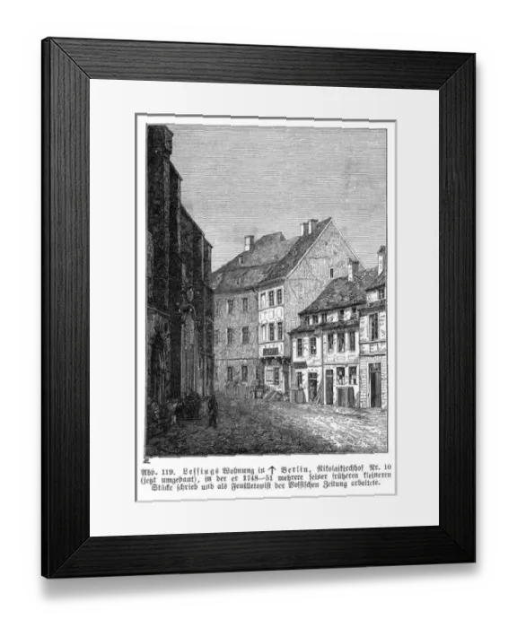 Framed Print : Lessings Home, Berlin Framed Print : Lessings Home, Berlin