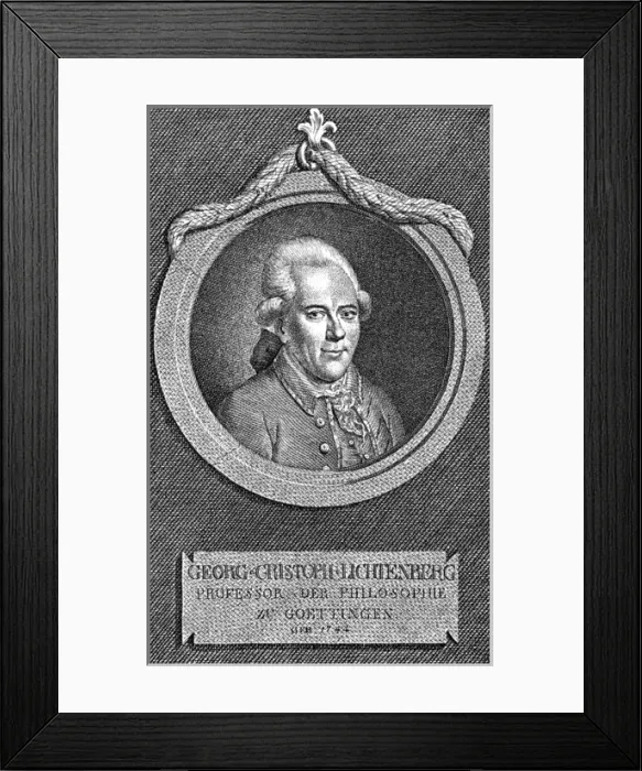 Framed Print : Geo. Christ. Lichtenberg Framed Print : Geo. Christ. Lichtenberg