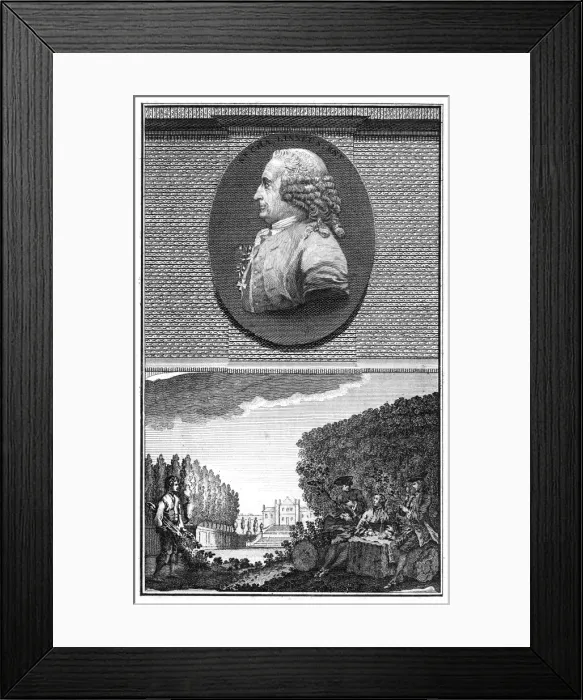 Framed Print : Linnaeus and Scene Framed Print : Linnaeus and Scene