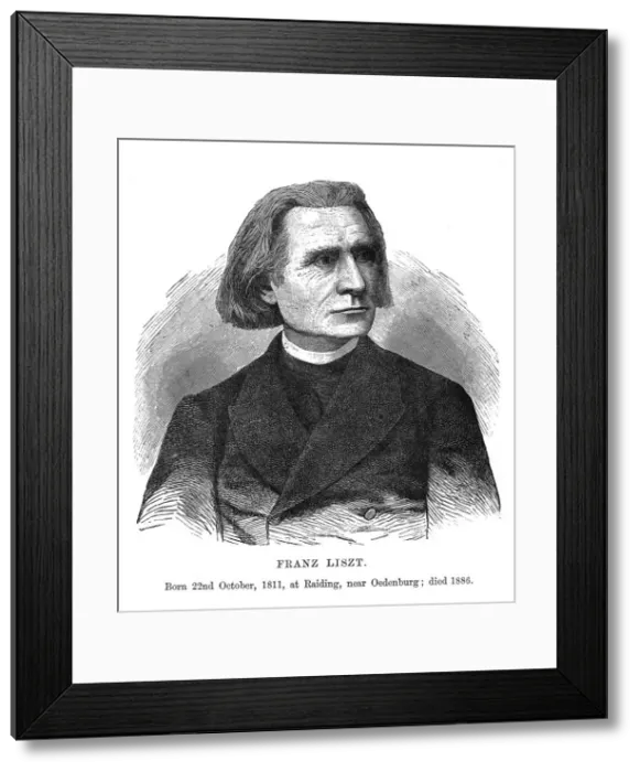 Framed Print : Liszt Engraving Framed Print : Liszt Engraving