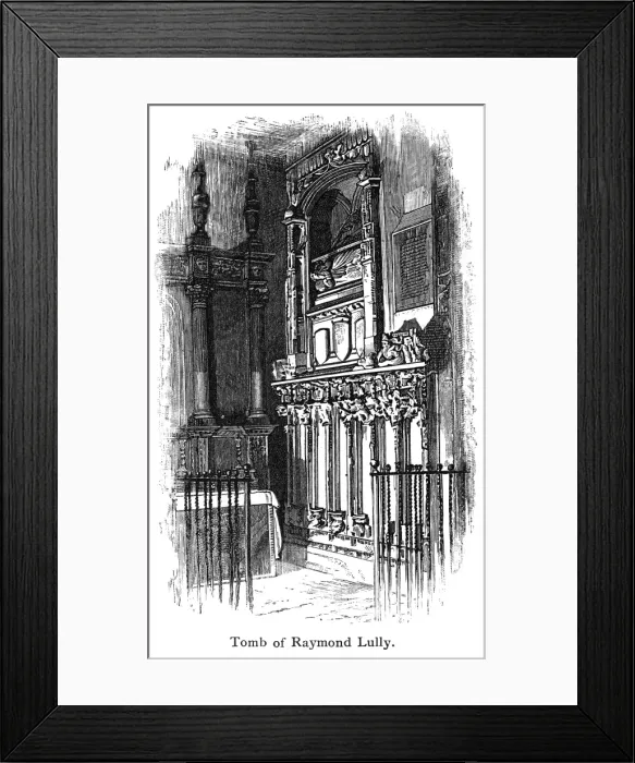 Framed Print : Tomb of Ramon Llull Framed Print : Tomb of Ramon Llull