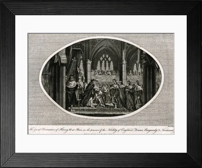 Framed Print : Coronation of King Henry VI Framed Print : Coronation of King Henry VI