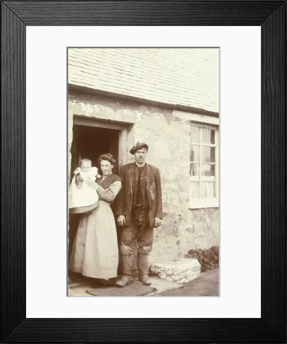 Framed Print : Miner & Family 1905 Framed Print : Miner & Family 1905