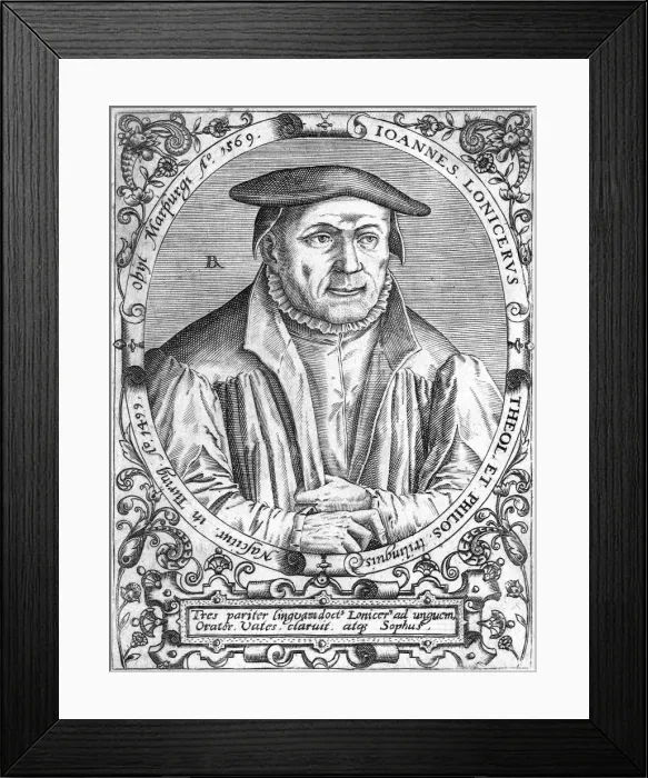 Framed Print : Johann Lonicer Framed Print : Johann Lonicer