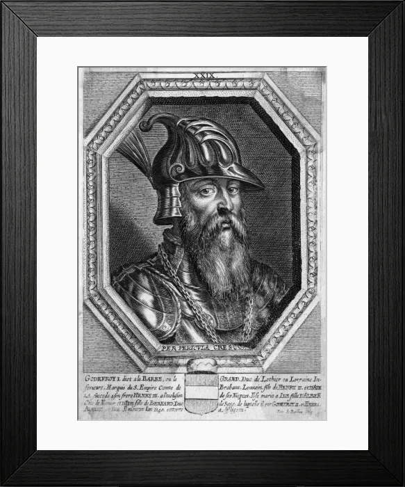 Framed Print : Godefroi I Duc Lorraine Framed Print : Godefroi I Duc Lorraine