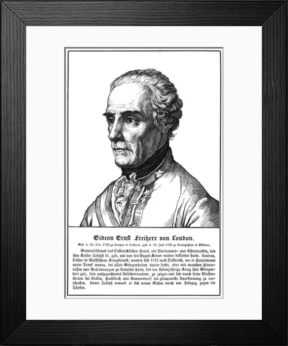 Framed Print : Gideon Freiherr Loudun Framed Print : Gideon Freiherr Loudun