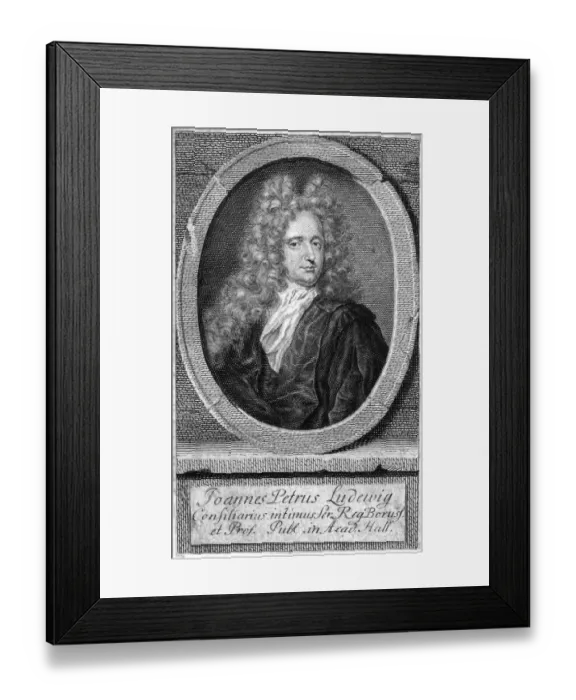 Framed Print : Johann Peter Ludwig 1 Framed Print : Johann Peter Ludwig 1