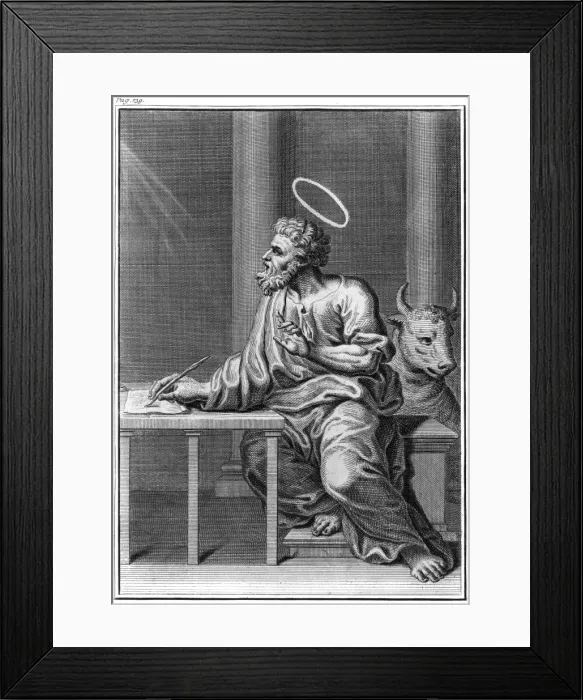 Framed Print : Saint Luke, Writing Framed Print : Saint Luke, Writing
