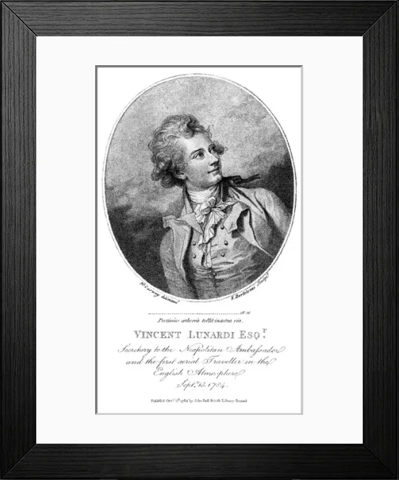Framed Print : Vincenzo Lunardi - 2 Framed Print : Vincenzo Lunardi - 2