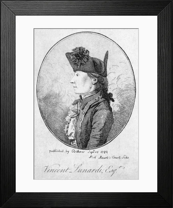 Framed Print : Vincenzo Lunardi - 1 Framed Print : Vincenzo Lunardi - 1