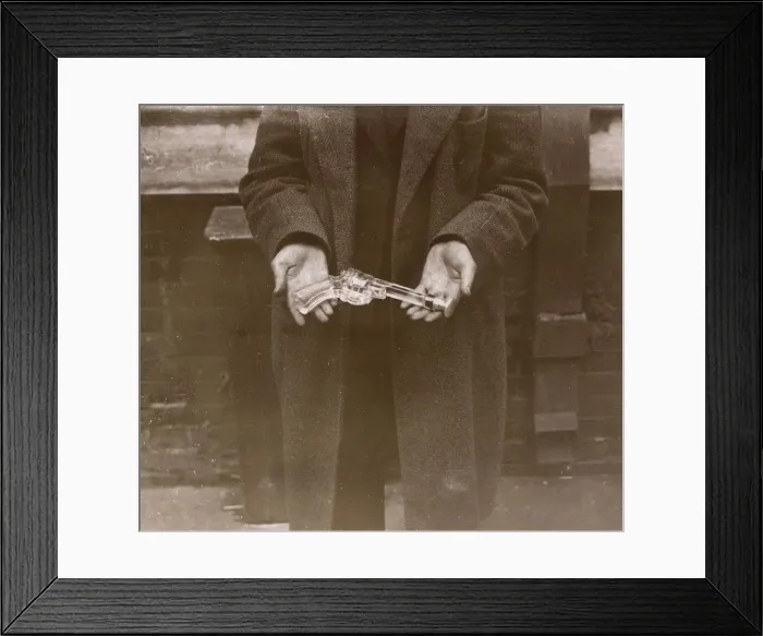Framed Print : Whisky Glass Revolver Framed Print : Whisky Glass Revolver