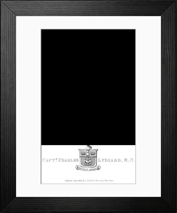 Framed Print : Capt. Charles Lydiard Framed Print : Capt. Charles Lydiard