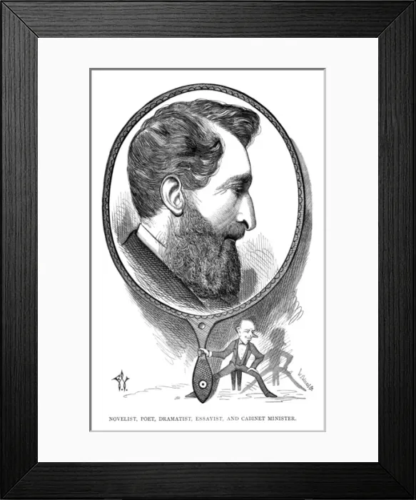 Framed Print : Earl of Lytton Cartoon Framed Print : Earl of Lytton Cartoon