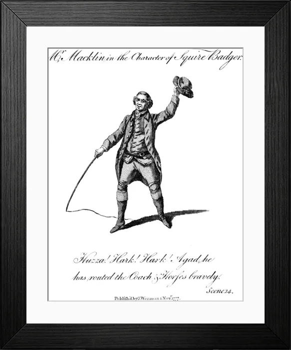 Framed Print : Charles Macklin, Actor 5 Framed Print : Charles Macklin, Actor 5