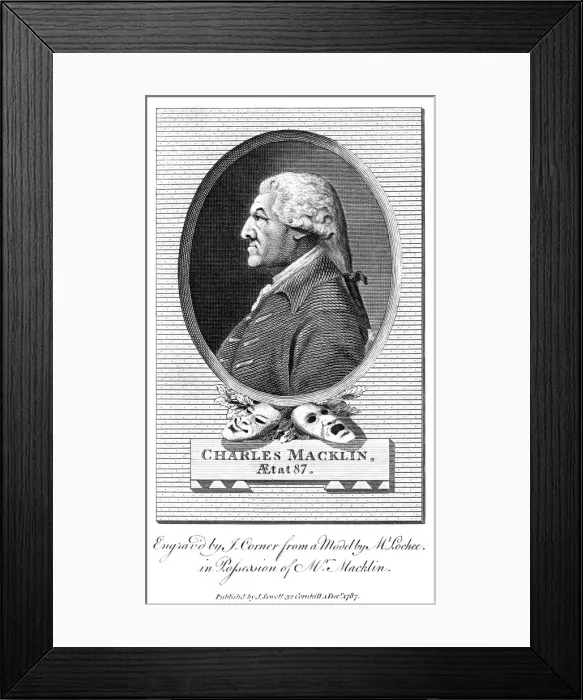 Framed Print : Charles Macklin, Actor 2 Framed Print : Charles Macklin, Actor 2